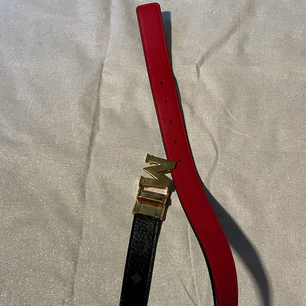 Kids MCM's signature Viseto print Belt